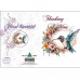 FLORAL BEAUTIES GREETING CARD Hummingbird11